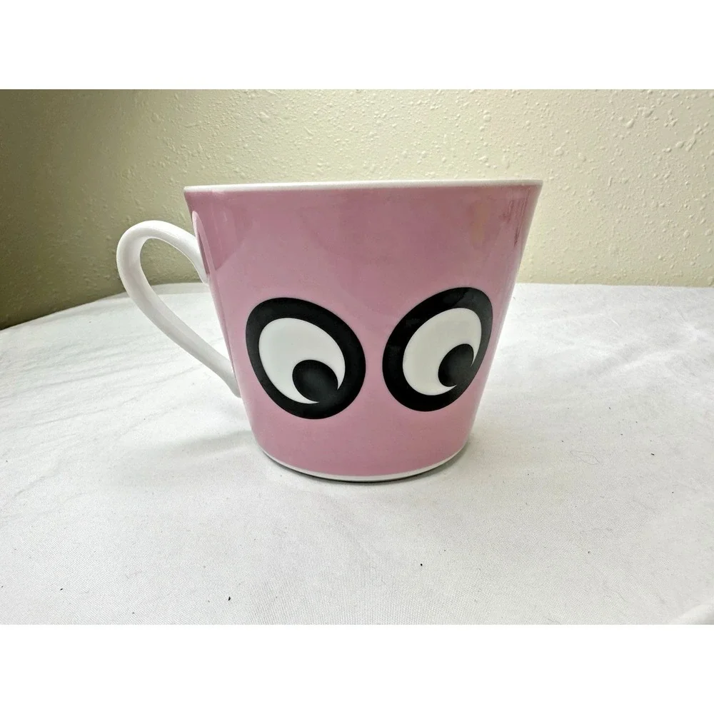 IKEA Walter Van Beirendonck Mug Pink Eyes Ceramic Made Poland RARE